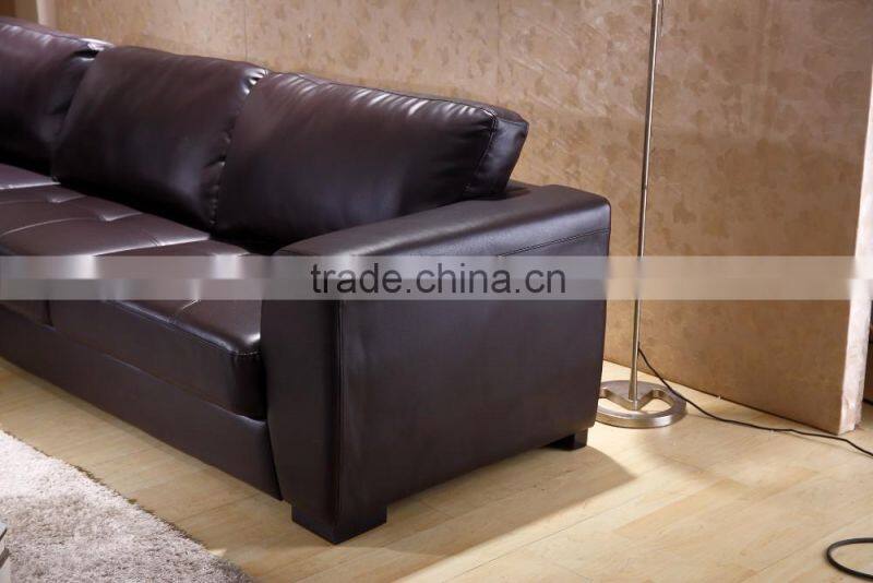 hot sale living room soft and leisure leather sofa
