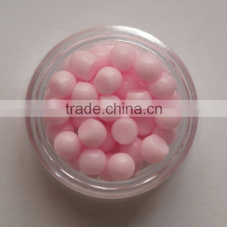 Wholesale Sweet Candy Color Nail Art Design Newest 4mm Flat Back Half Round Resin Ball Beads Pearl Nail Decoration Wheel