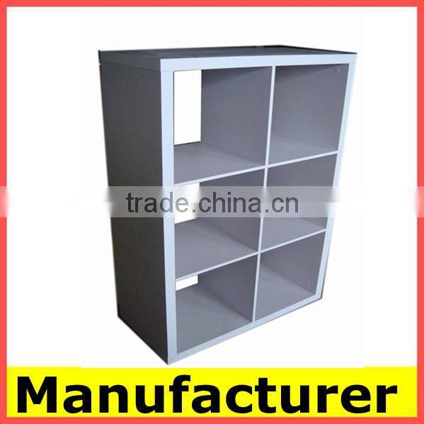 modern design wood 6 cubes cabinet shelf
