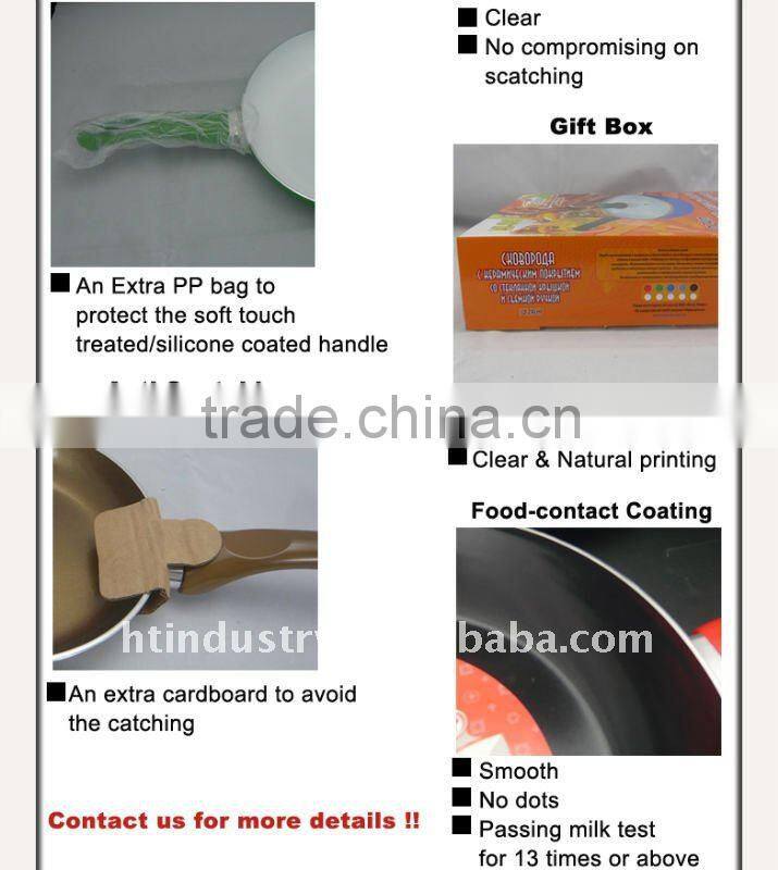 Aluminum non stick milk pot with lid