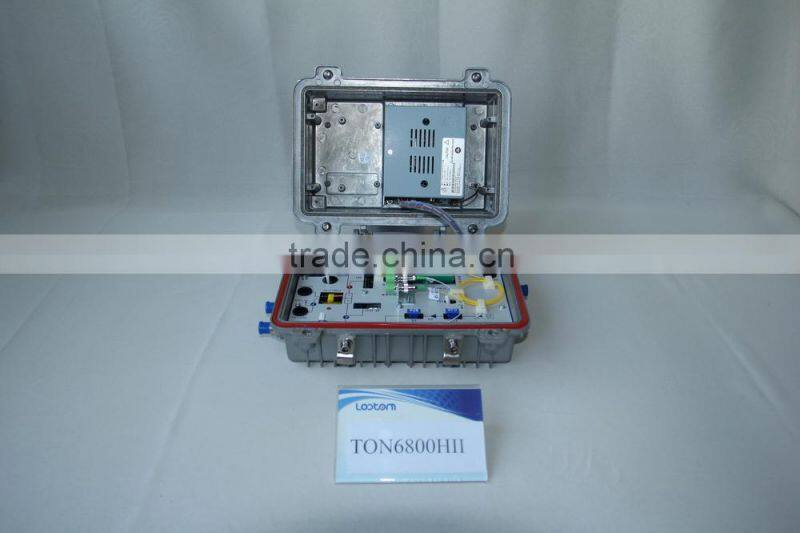 TON6800W Independent Receiver Module indoor catv Optical Node fiber optical node With Low Power Loss , 1dBm~ -6dBm