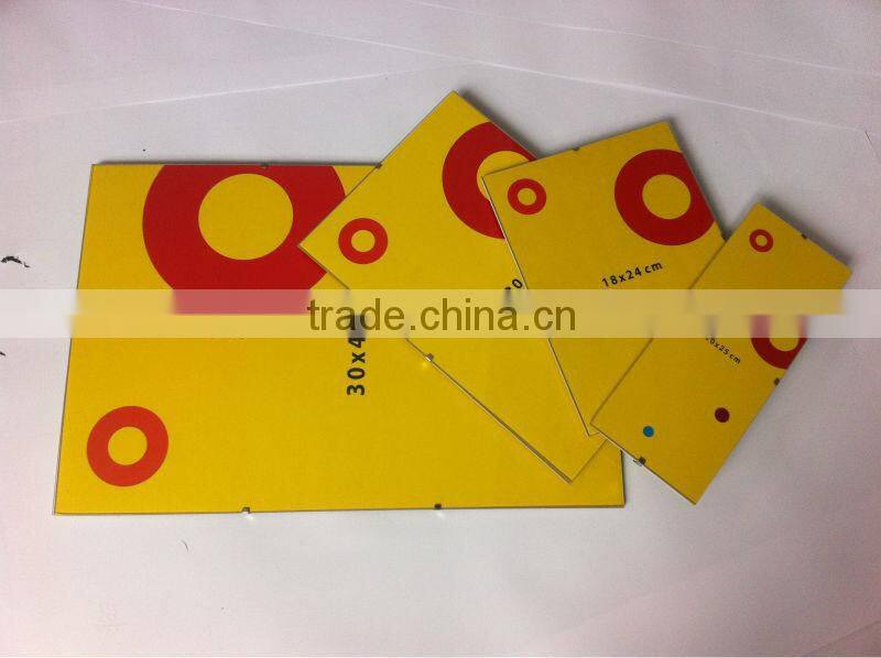 cheap framless glass clip frame poster frame A1 A2 A3 A4 direct from factory
