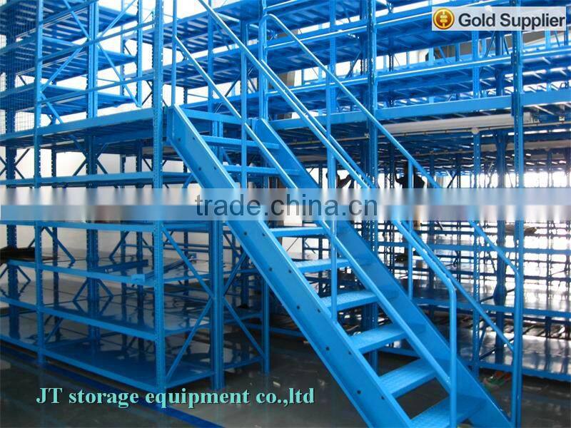 Multi-level mezzanine rack,warehouse storage shelf, racking