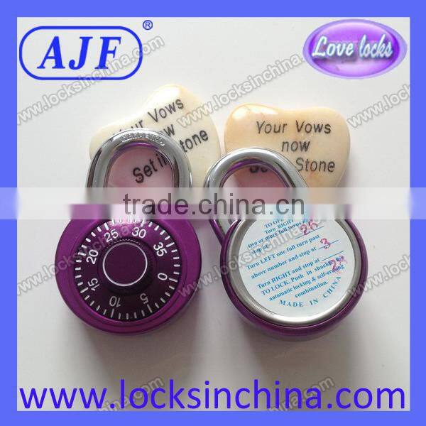 AJF high quality 50mm combination padlock with master key