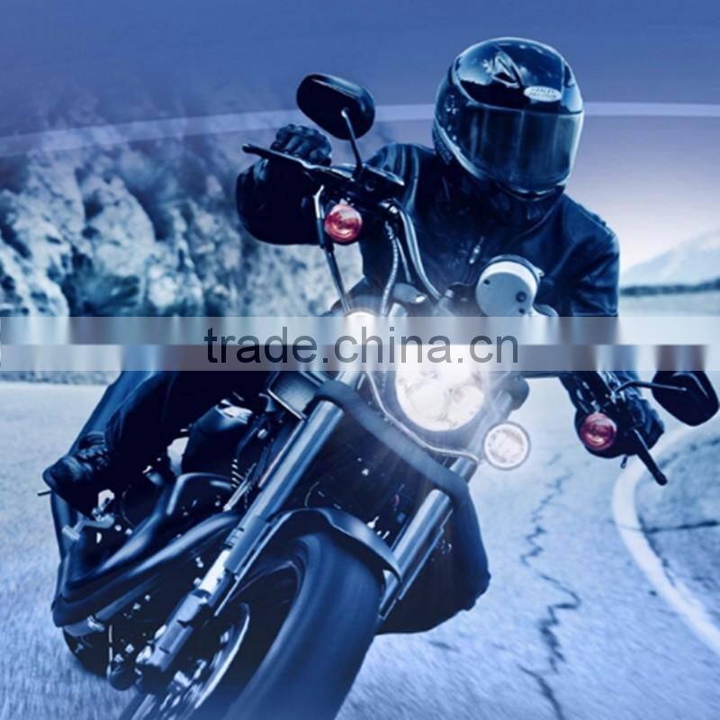 Harley Round 4.5inch Motorcycle LED Fog Lights LED Angel Eyes Fog Lights with DRL Turn Signal Lights RED Demon LED Fog Light