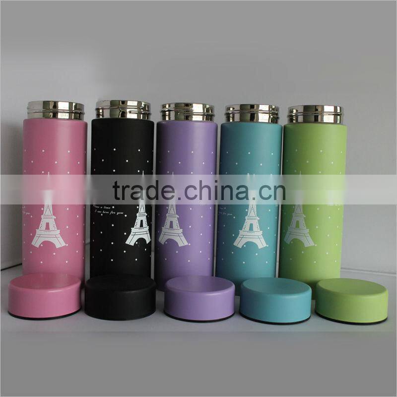 double wall stainless steel high grade folding water bottle