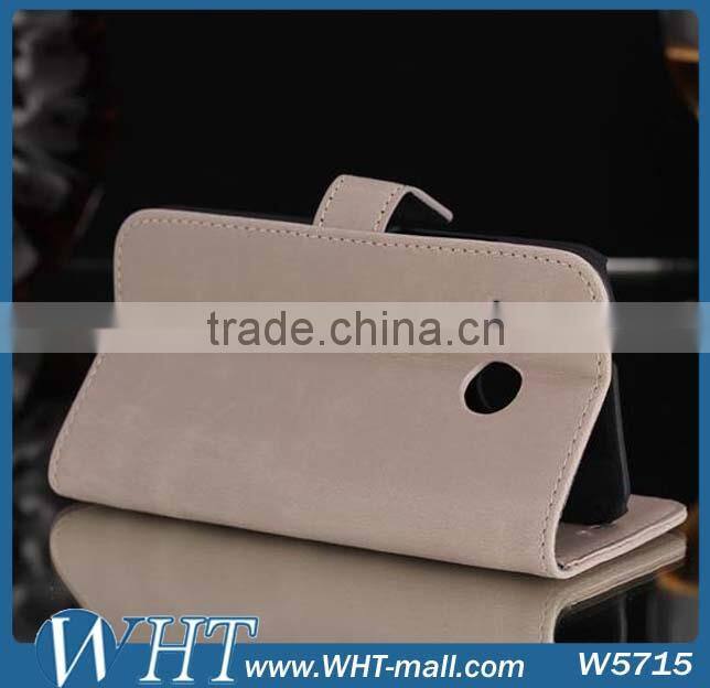 Luxury Mobile Card Holder Wallet Leather Flip Case for HTC One M8 Mini