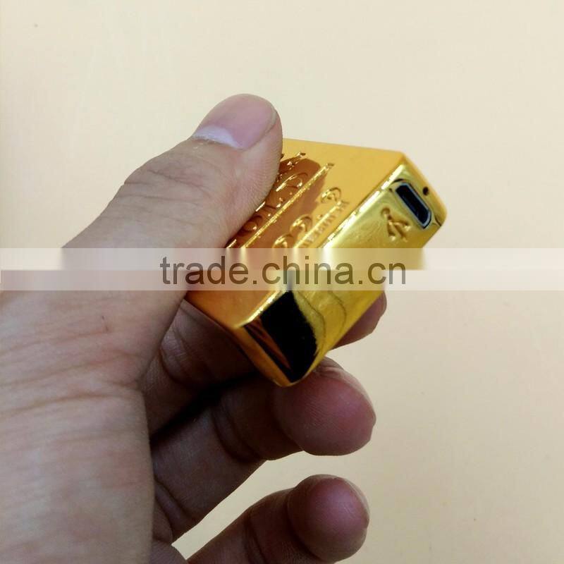 2016 new GT-689 double electronic arc lighter X electric arc gold lighter with logo printed