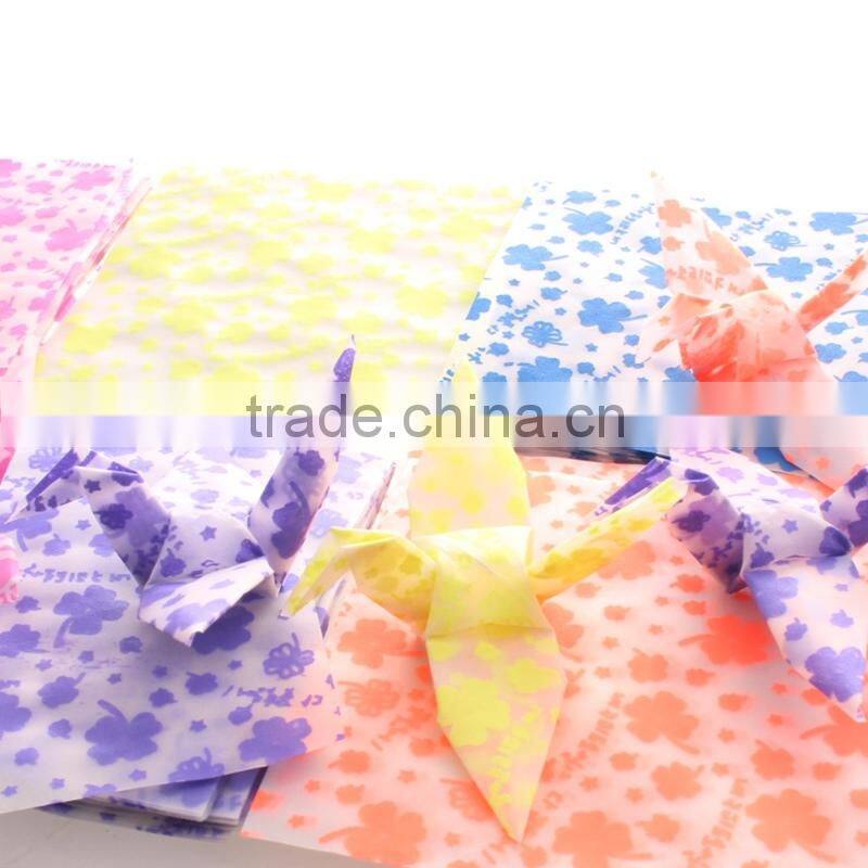 2016 Hot Sale Wholesale Candy Color Folded Origami Cranes For Restaurant