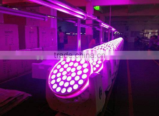 36x15w RGBWA UV 6 IN 1 zoom LED moving head stage light