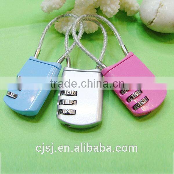 2015 New Products Combination Cable Safety lock For Digital Lock