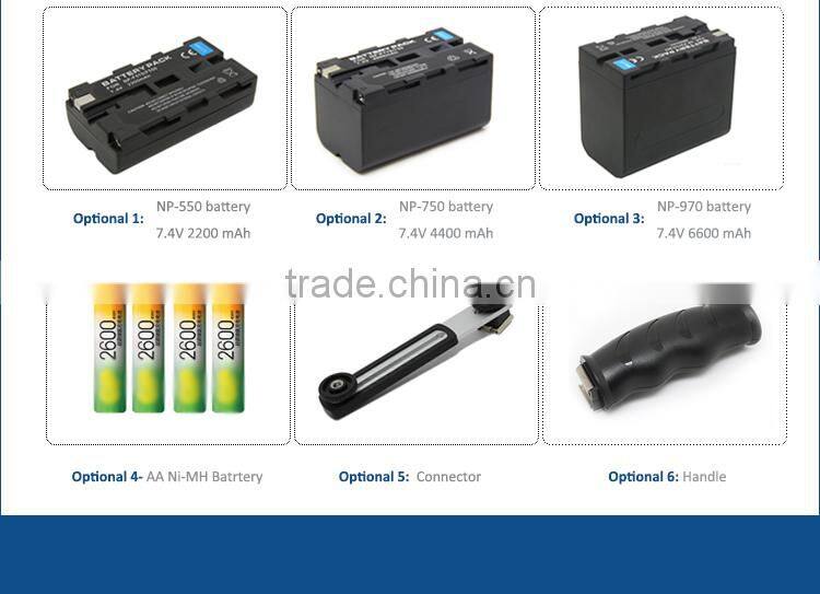 Rechargeable LED Video Lights 3200K 5500K 5600K For Canon 350D 700D 650D 600D 70D