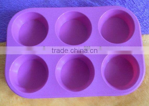 6-Cylinders Flexible engraved design Silicone Molds For Soap Candy Chocolate moon cake