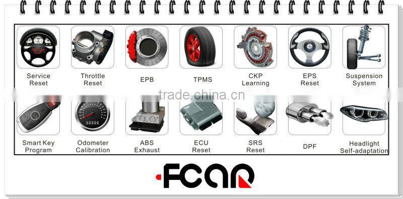 mercedes benz, vw, iveco, daf, kenworth, dephi, 12v Cars and 24v Trucks, Fcar F3-G professional universal auto diagnostic tool