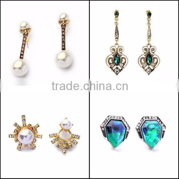 In stock 2016 Fashion Dangle Long Earring New Design Wholesale High quality Jewelry SKC1588