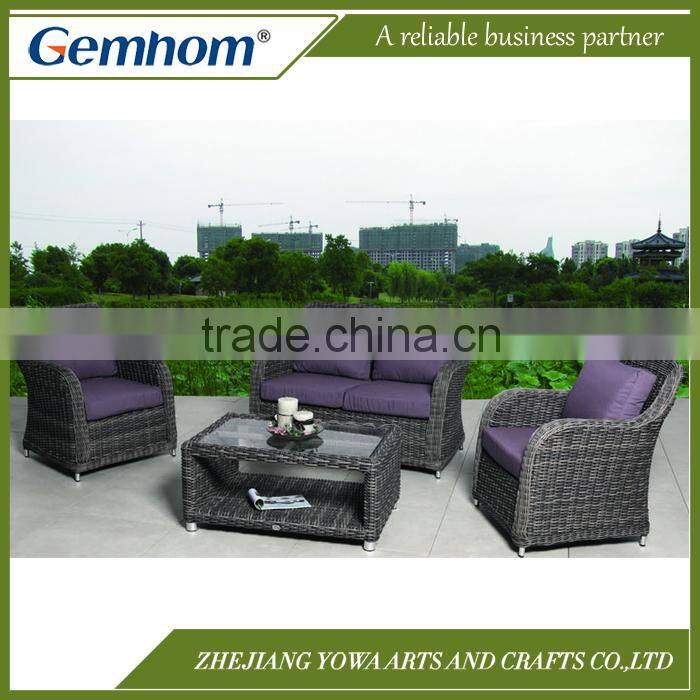 Leisure grey wicker patio furniture