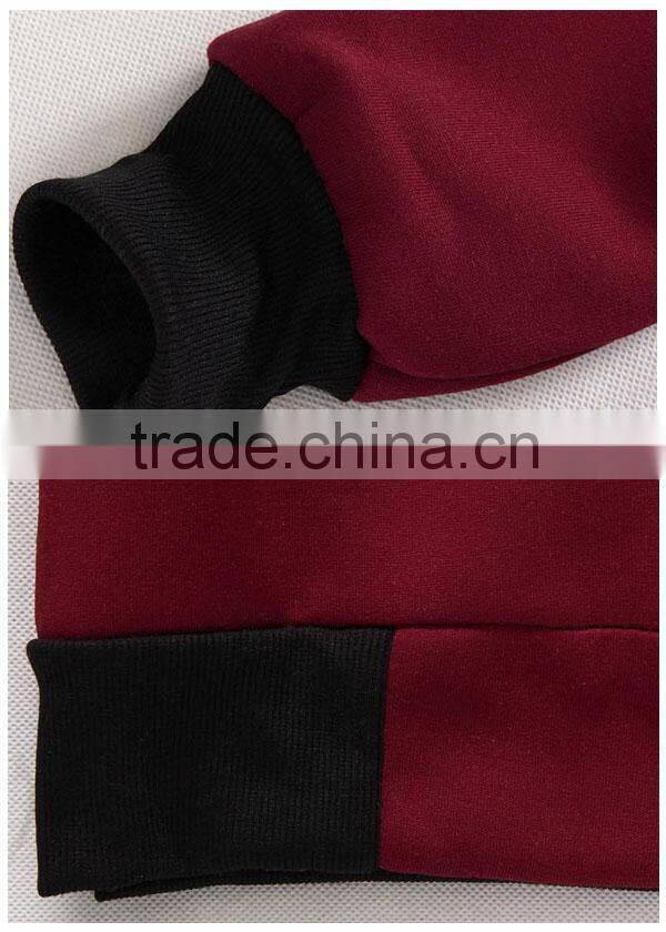 Men's knitted jacket with hood, men's jacket with inner placket, men's fleece jacket