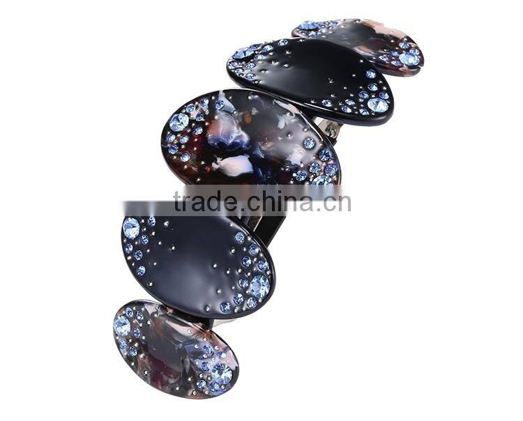 2015 Occident ladies beautiful alloy Japanese flower hair clips