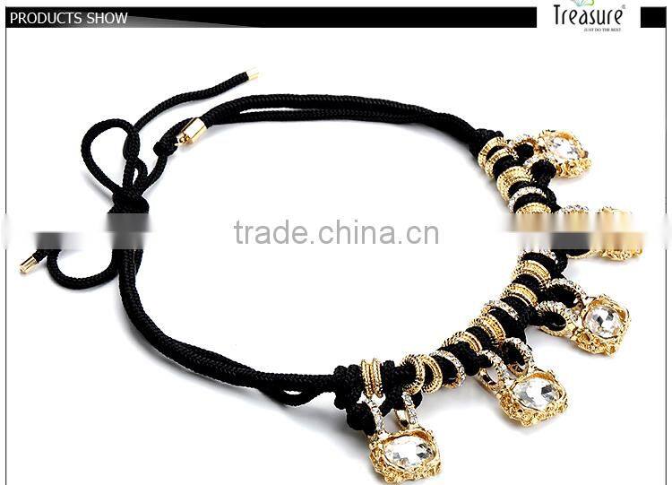 Silver Jewelry rice pearl necklace design made in China