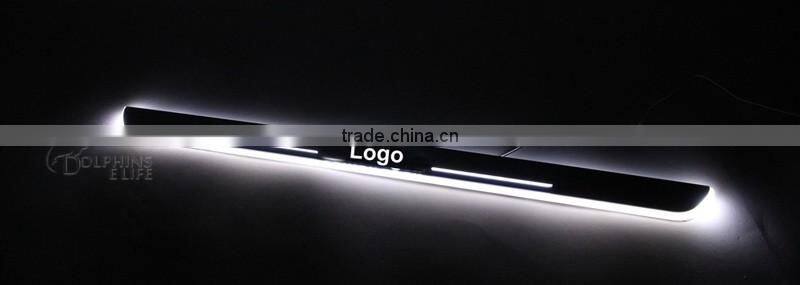 1 Pair Car LED Flash Door Sills Moving Scuff Plate Light Panel Front Door For European Volkswagen Passat CC 2012-2015