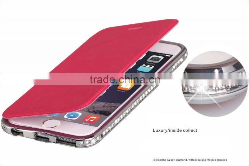 Design Genuine Real Leather Back Cover for mobile phone back cover for iPhone 6s