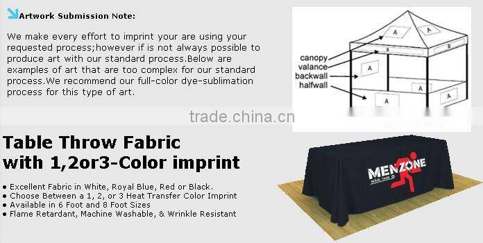 Imprinting Fabric Pop Up Tent Banner Fabric 440 Table Throw Fabric