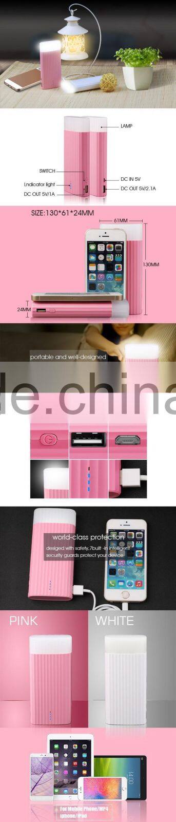 High Capacity 9000mAh power bank with LED light -- OEM/ODM