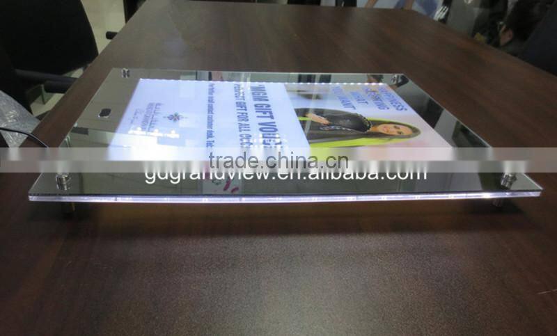 advertising led mirror light frame