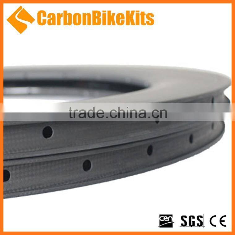 CarbonBikeKits CR50C 23mm wide 50 deep 700C carbon bicycle wheel rims clincher