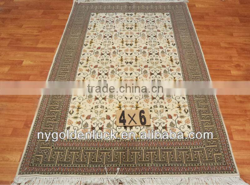 4x6ft flower design wool carpets
