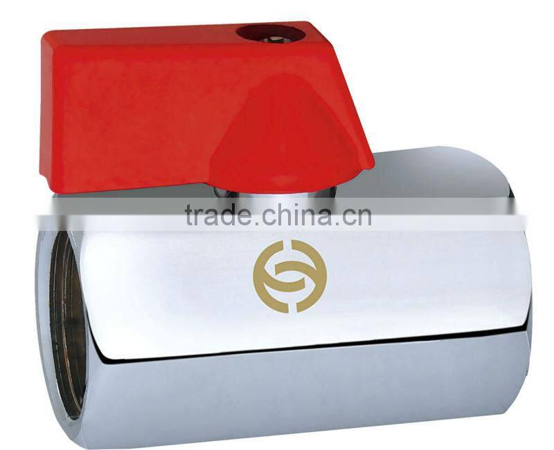 Miniature brass ball valves