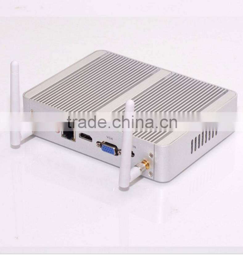 TOP Intel Corei3 5005u 12V Fanless i3 computer X86 Windows 8 Barebone Desktop Computer Linux Server WiFi HDMI VGA 1080P