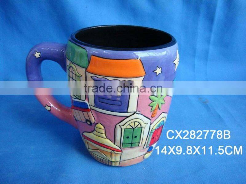 Ceramic guitar cup, music cup, music mug