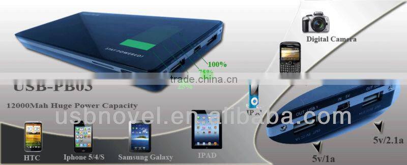 new coming big capacity power bank 12000Mah Power Bank