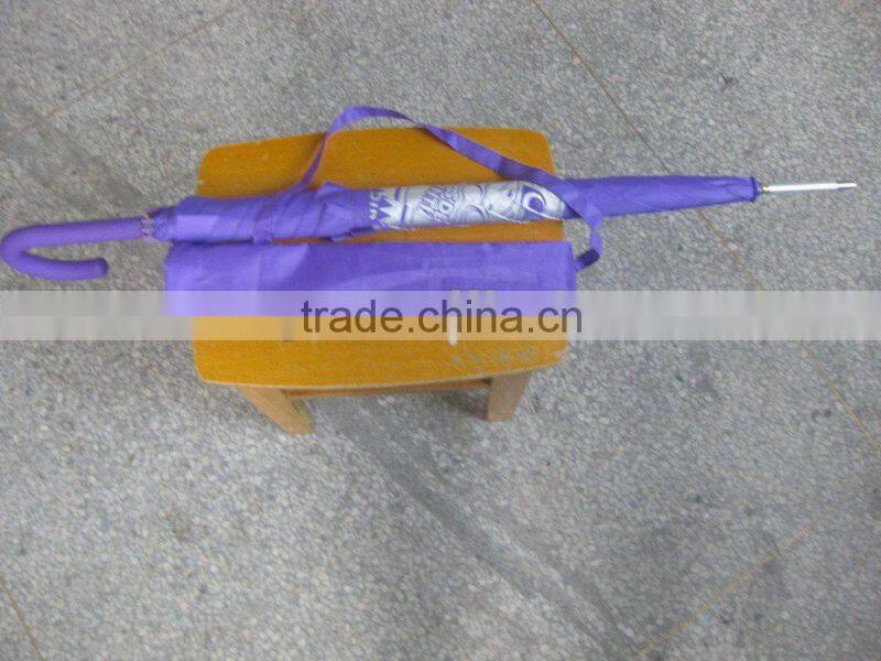 polyester with silver coating double rib reinforced square umbrella