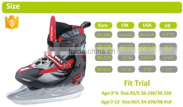 wholesale adjustable boys ice hockey skates