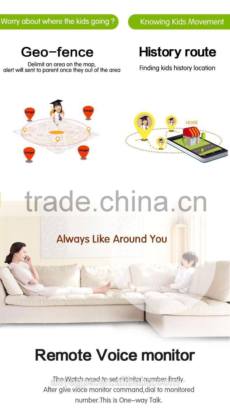 Anti lost Waterproof for child gps tracker phone watch high quality gps child tracker watch