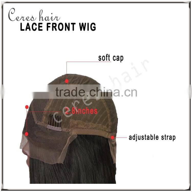 Hot sales top quality brazilian afro kinky curly human hair lace front wig on sale