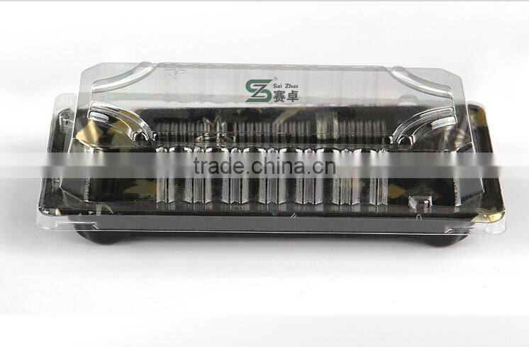 rectangle embossing sakura momiji sushi take out container