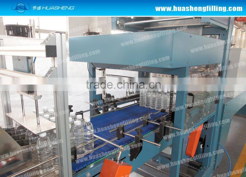 Automatic PP PE POF PVC film Shrink Wrapping machine for Bottles, cans, jars, bricks