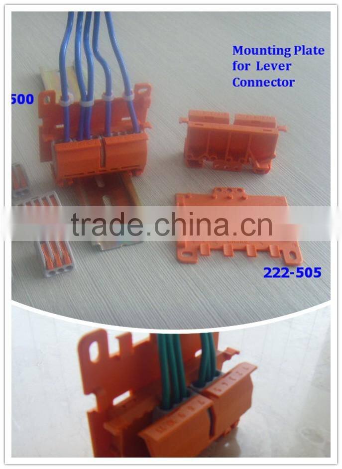 CE/CB/Rohs Approved 2poles 3poles 5poles plastic wire connector 222series wago