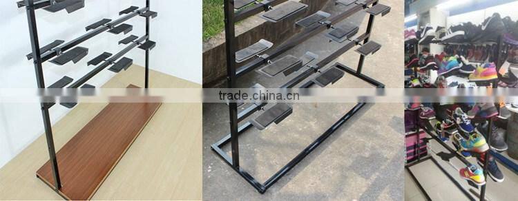 Huohua wholesale easy assembly store displaying shoe rack 50 pairs