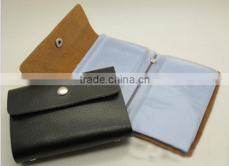Free sample ,leather credit card holder supply in factory