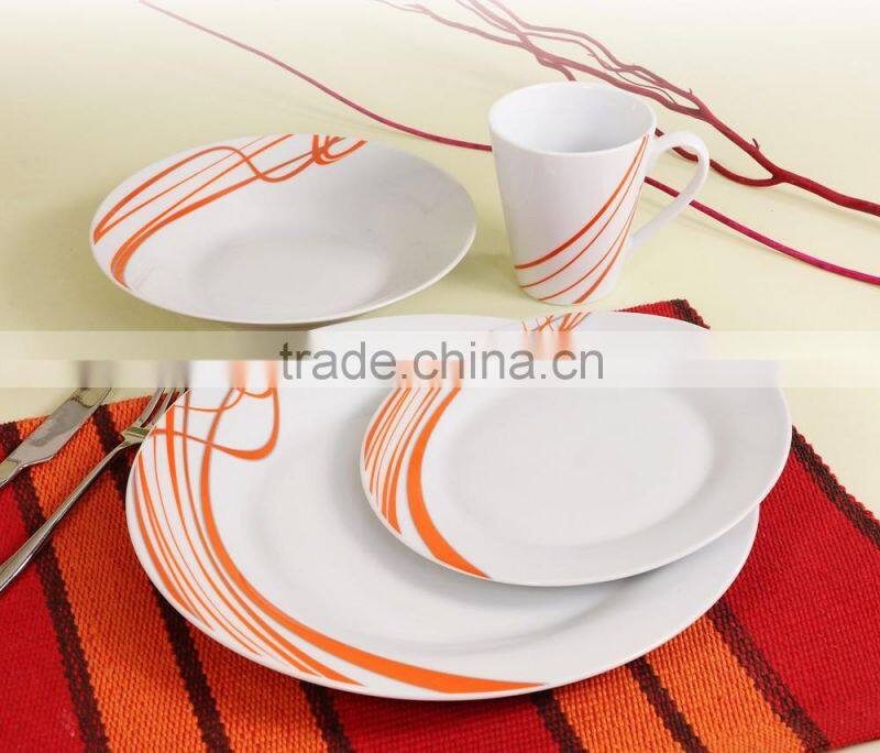 16pcs porcelain dinner set with nice flowers