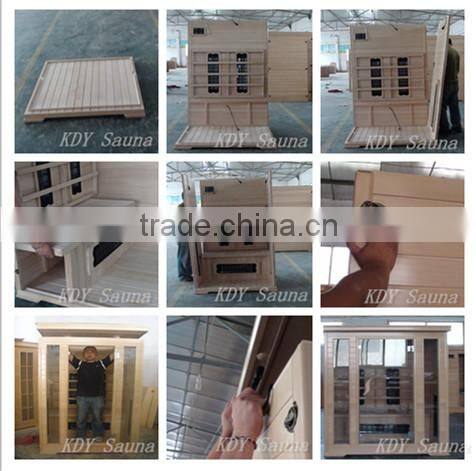 4 person Far Infared Sauna Room Wooden sauna cabin KD-5004D-1