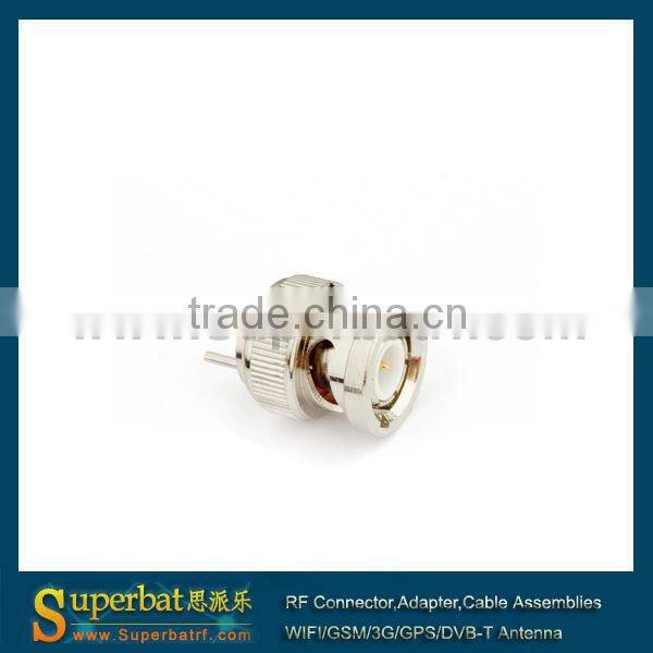 BNC Thru Hole Plug Vertical PCB Mount mini bnc connector