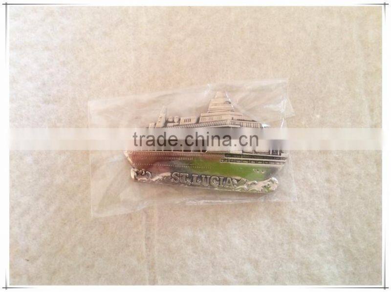 fashionable ship shape metal fridge magnet