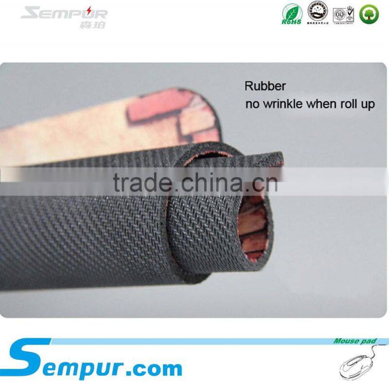 Stitched Edges Gaming Mousepads with Rubber Base