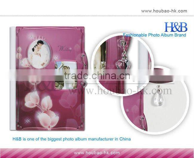 Luxury h&b 8*12 purple romantic album foto unik unique photo album