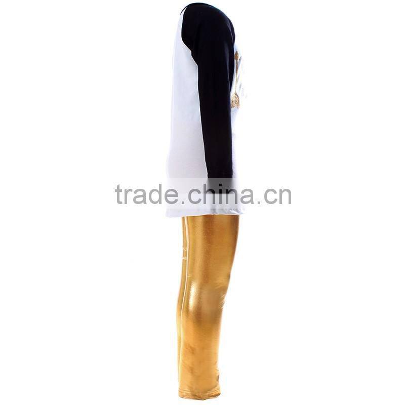 wholesale pernickety sparkly gold pants toddler baby girls winter clothes valentines childrens boutique clothes